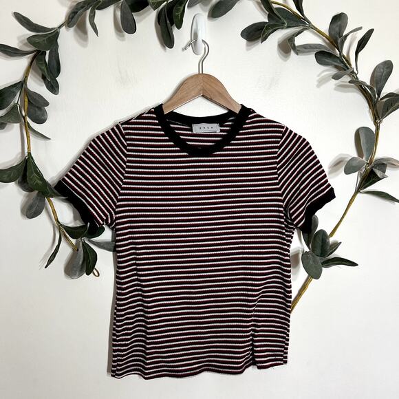 Gaze Blue & Red Striped Tee LAST CALL - Picture 1 of 3